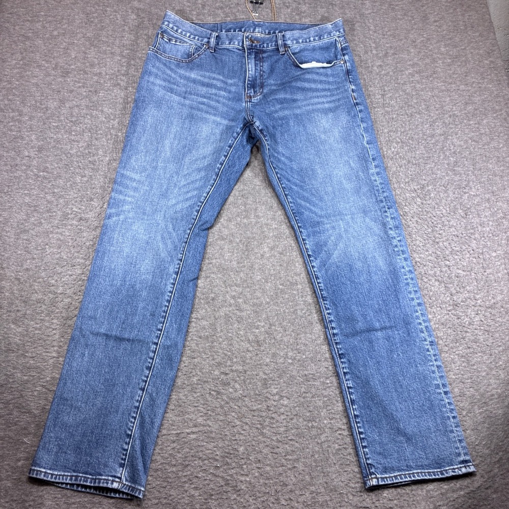 Brooks Brothers Straight Fit Jeans Mens 36x32 Blue Denim Stretch